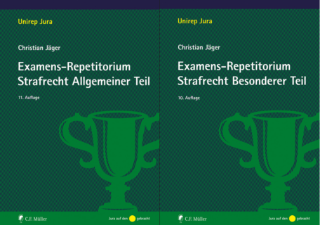 Zum Artikel "Veröffentlichungen: Examens-Repetitorien Strafrecht AT und BT, 11. und 10. Auflage 2024"